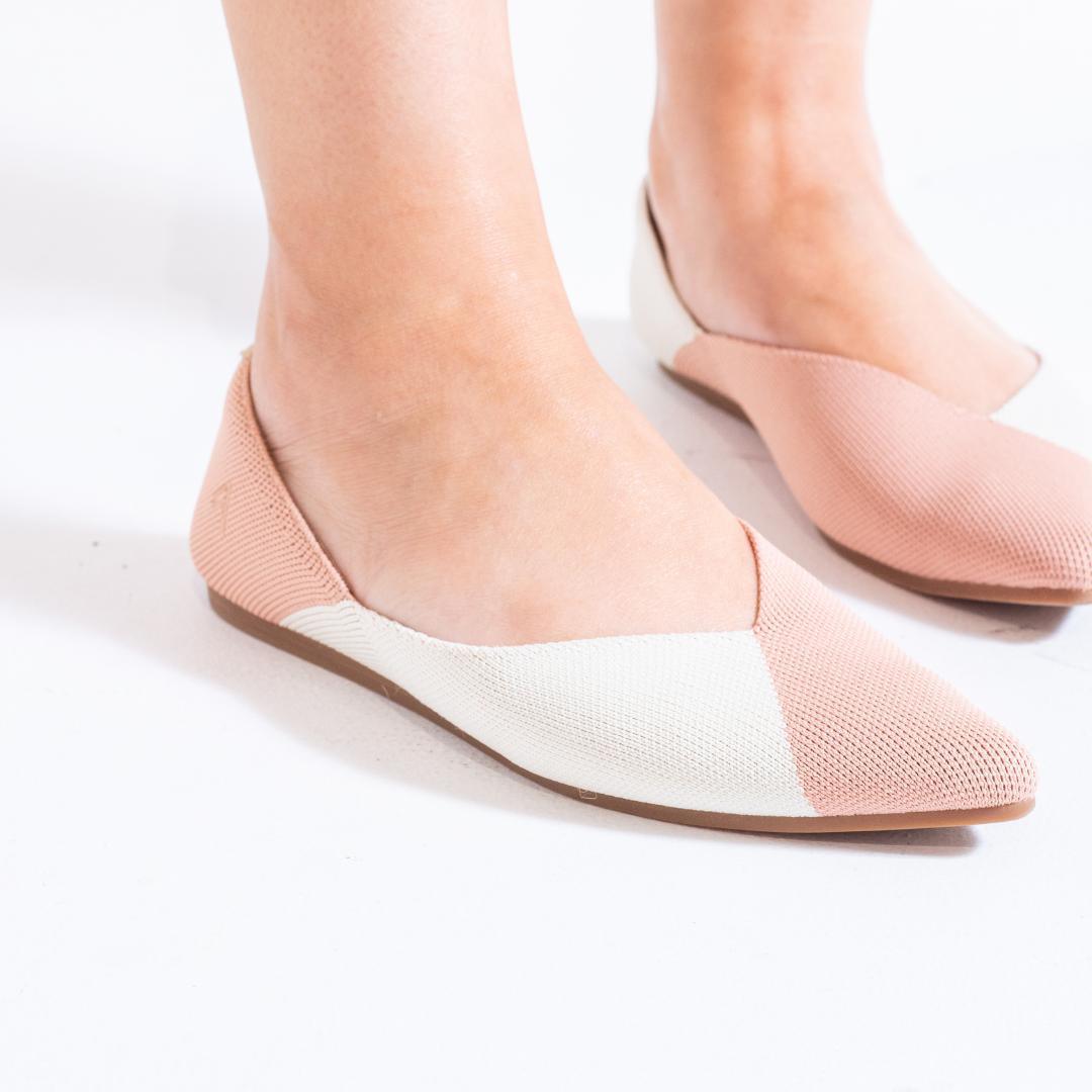Emma Curved Pointed Toe Flats - aciae
