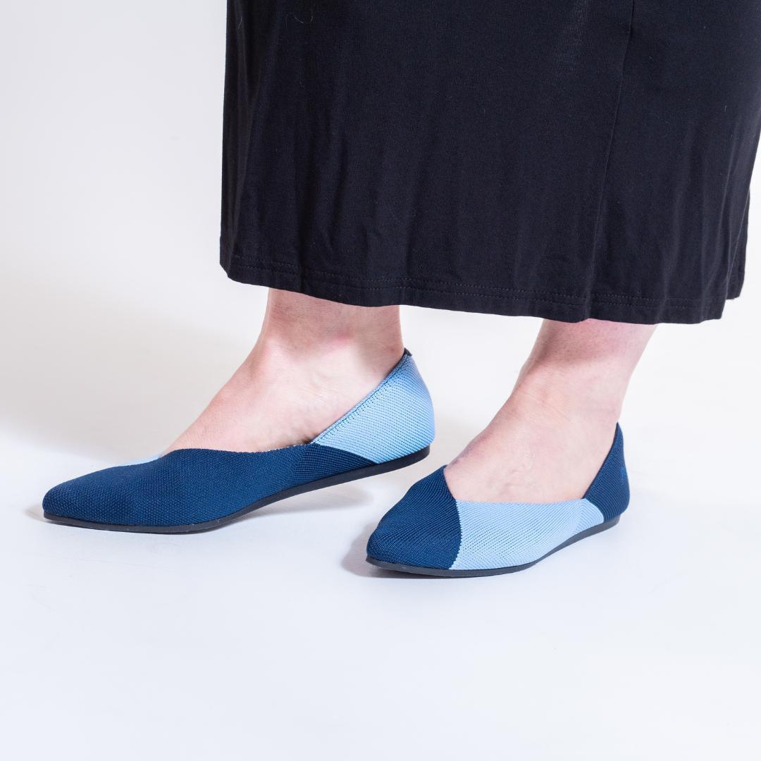 Emma Curved Pointed Toe Flats - aciae