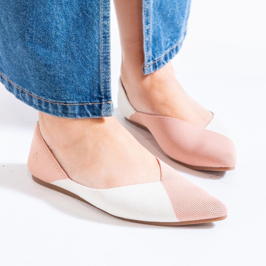 Emma Curved Pointed Toe Flats - aciae