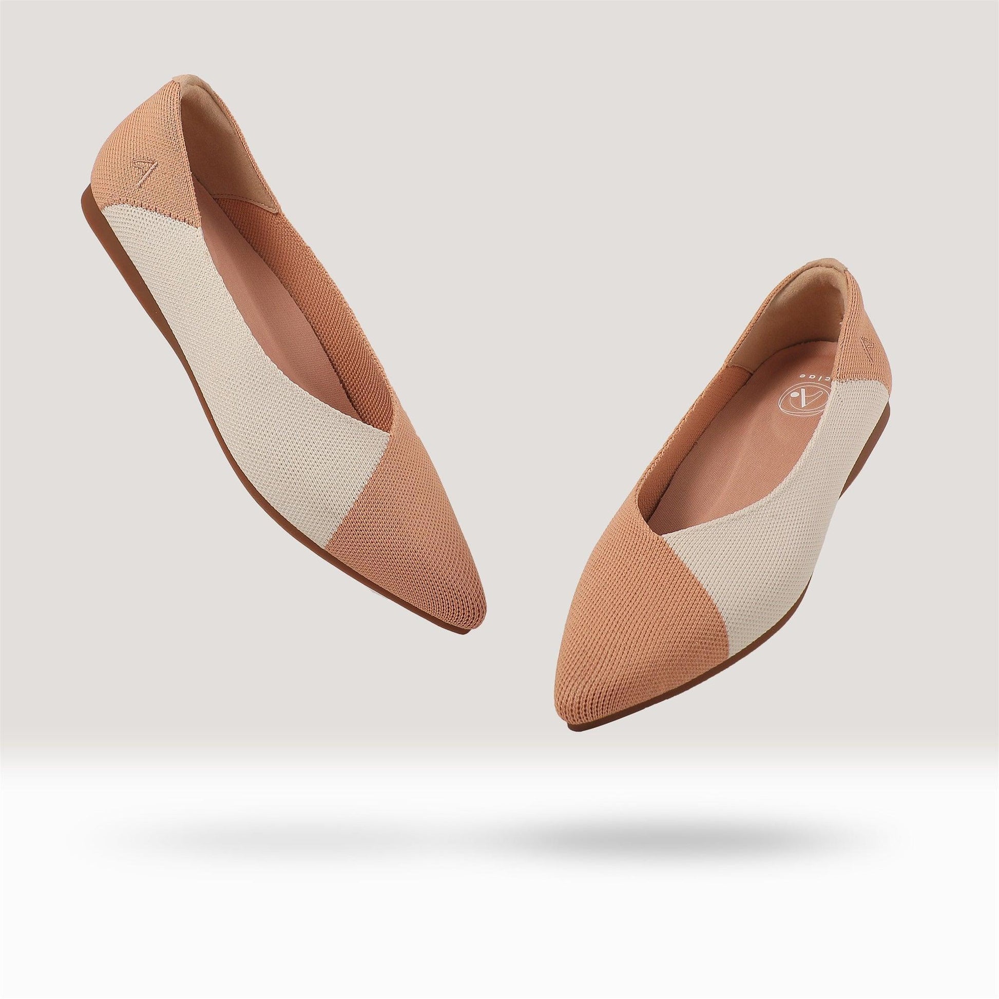 Emma Curved Pointed Toe Flats - aciae