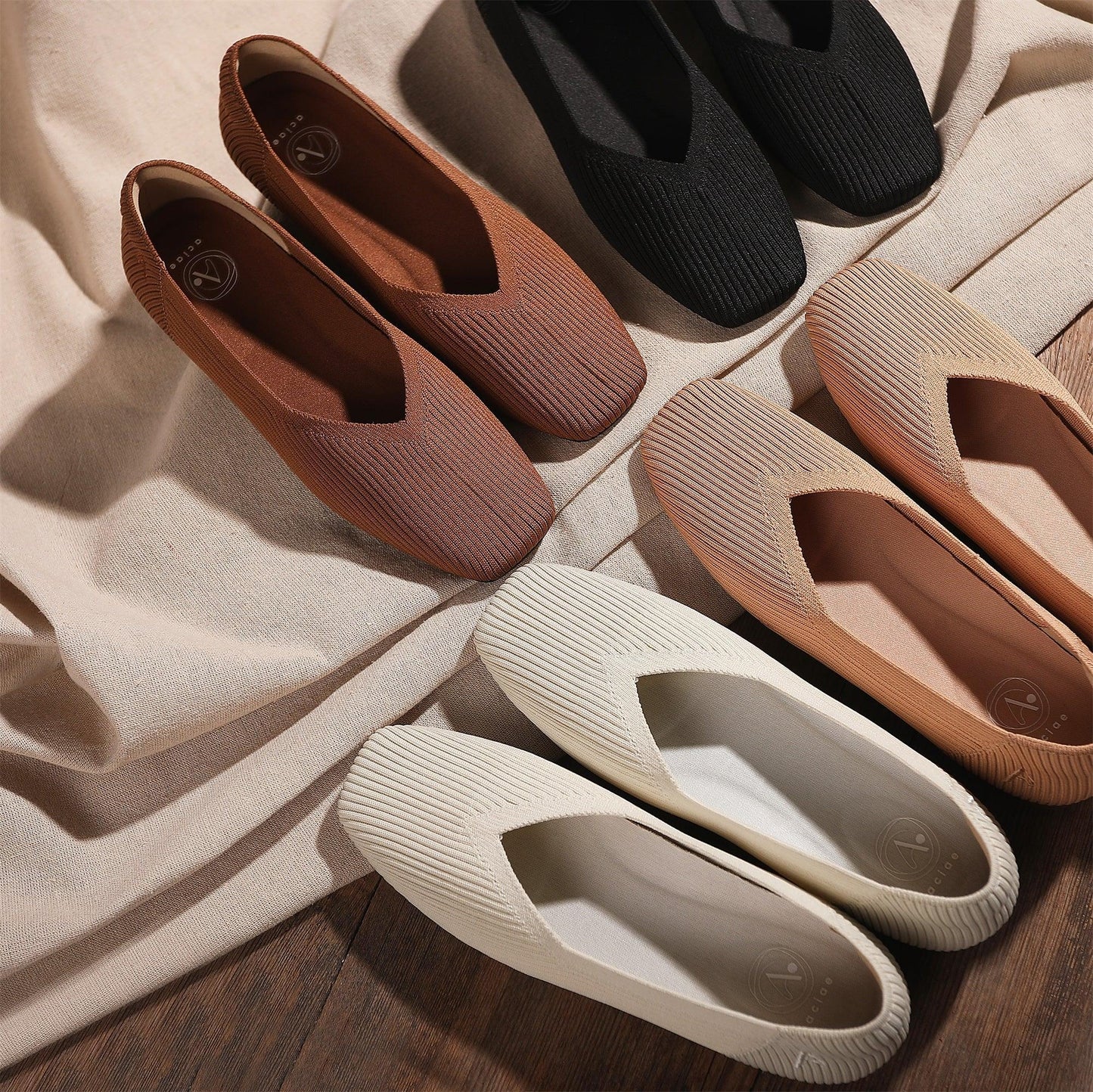 Mia Comfort Square Toe Flats - aciae