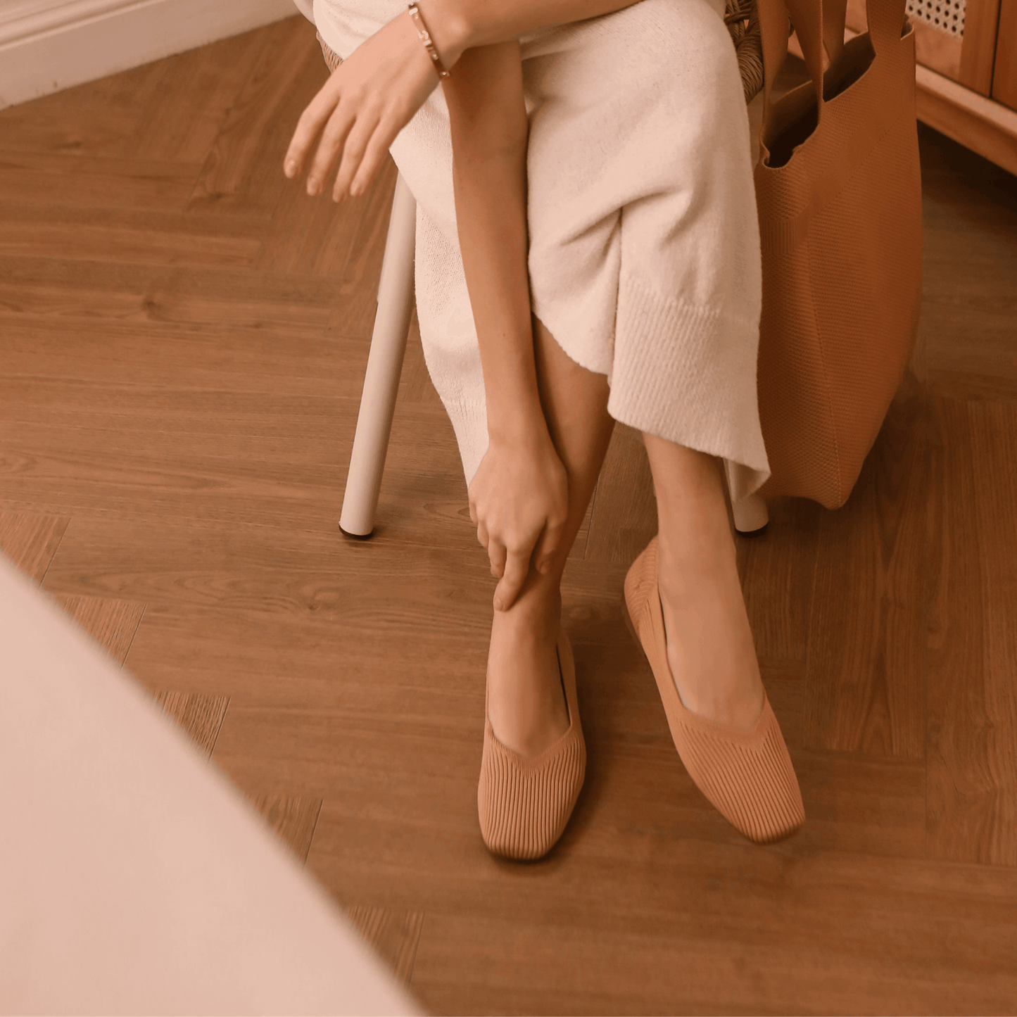Everlane square online toe flat